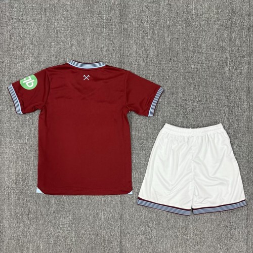 25/26 West Ham United home kids kit