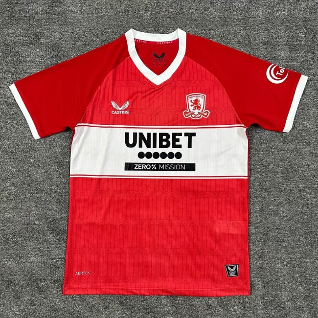 25/26 Middlesbrough home football jersey