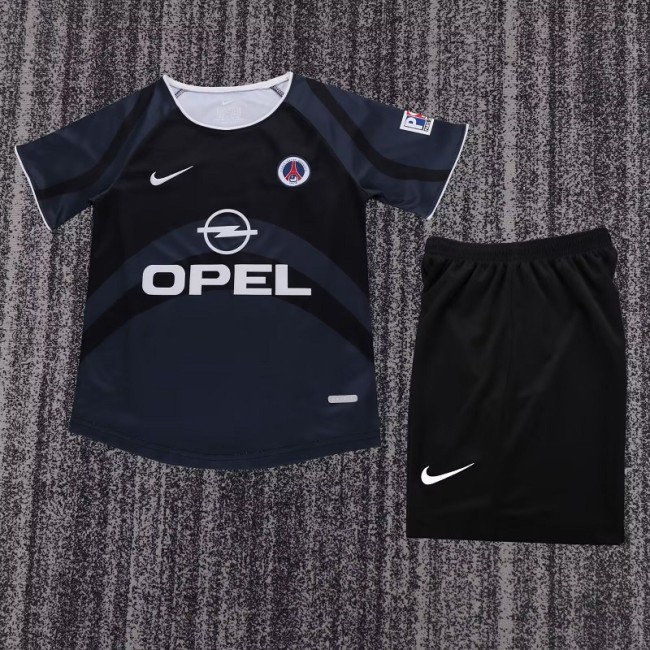 Retro 01/02 PSG Paris  third kids kit