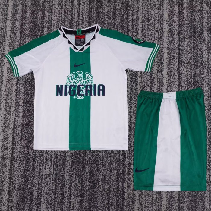 Retro 1996 Nigeria Away kids kit