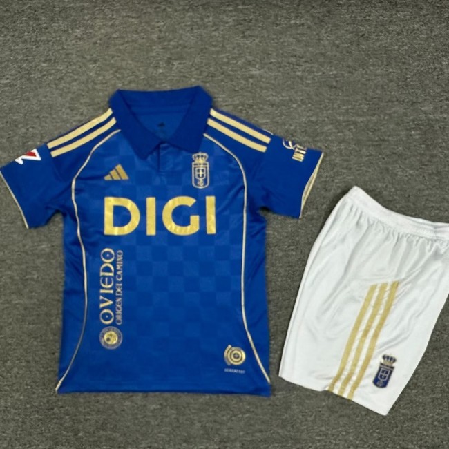 25/26 Real Oviedo home kids kit