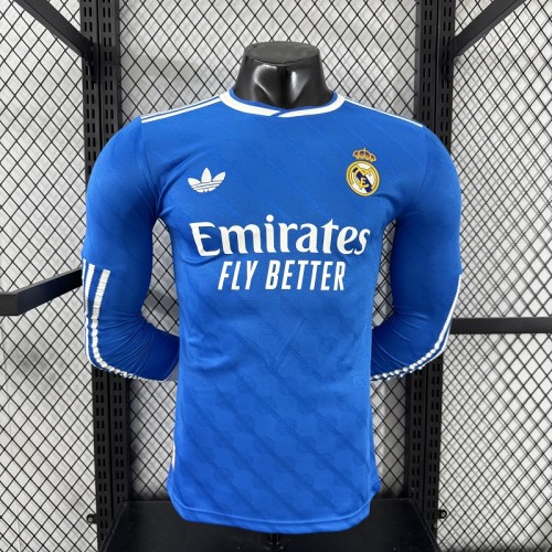 25/26 Real Madrid third Player Version Long sleeves