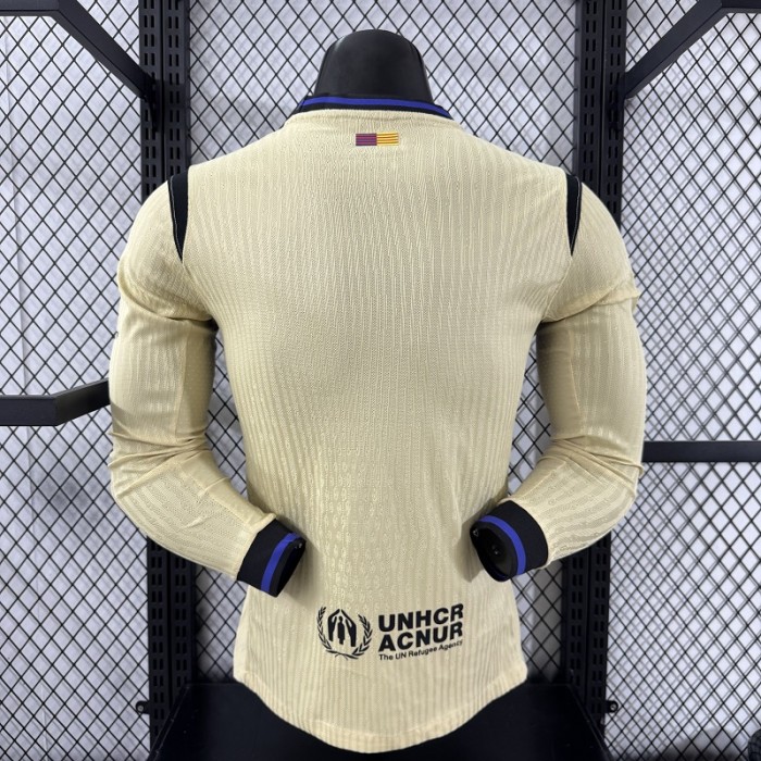 25/26 Barcelona Away Player Version Long sleeves