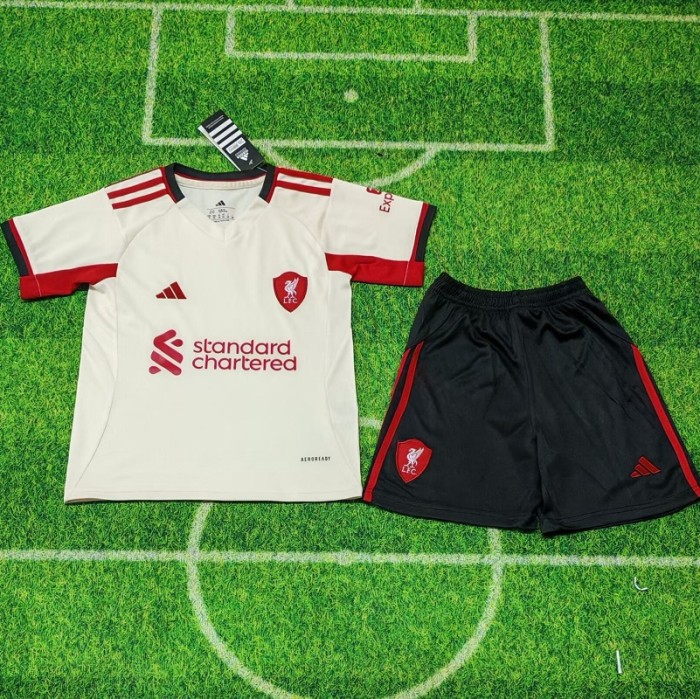 25/26 liverpool Away kids kit