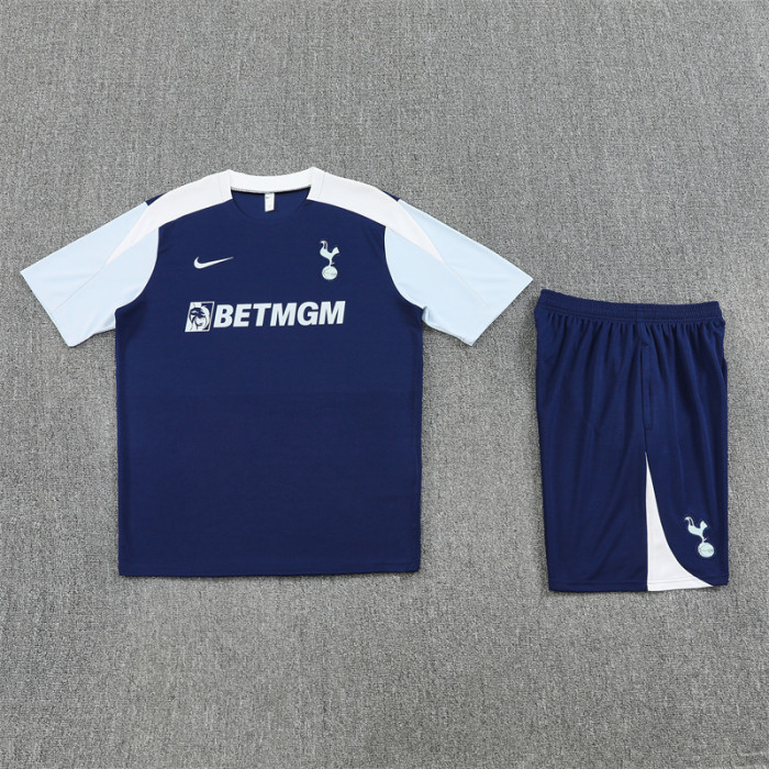 25/26 Tottenham Hotspur Short sleeve  Adult training suit blue