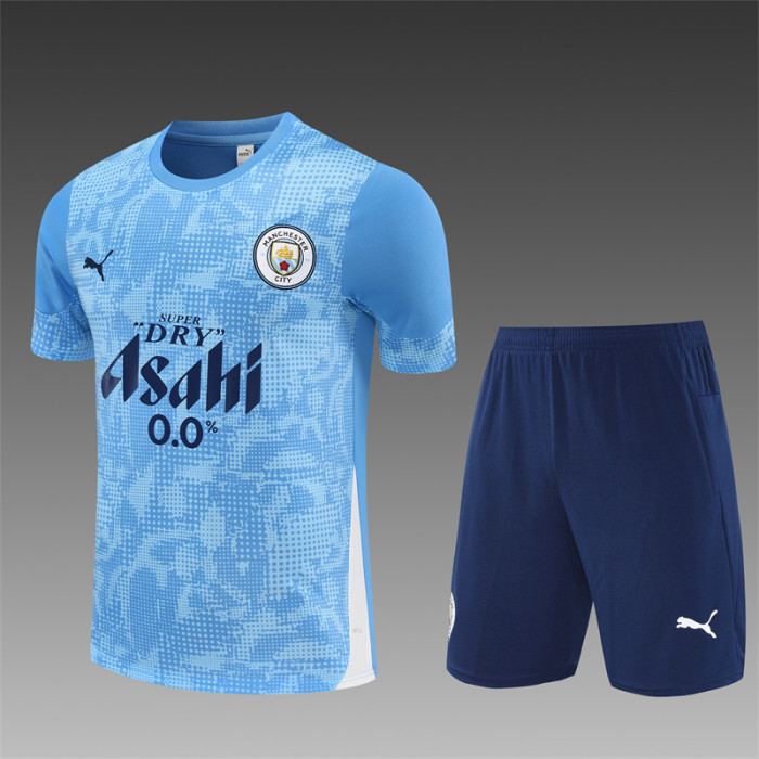 25/26 Manchester City Short sleeve training suit blue