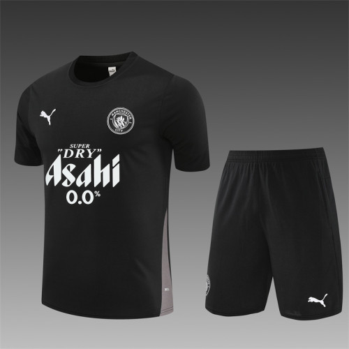 25/26 Manchester City Short sleeve training suit black