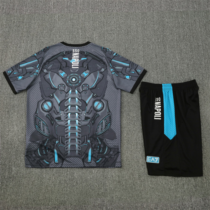 25/26  Napoli kids Short sleeve training suit grey