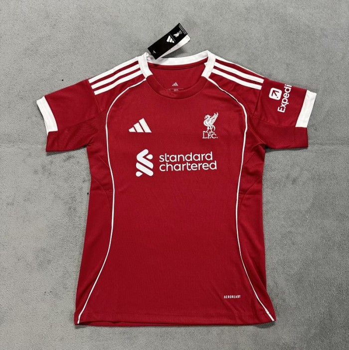 25/26 liverpool home women's football Jersey