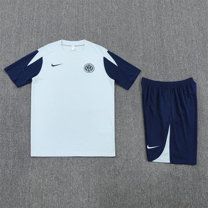 25/26 inter milan short sleeved  Kids training kit light gray