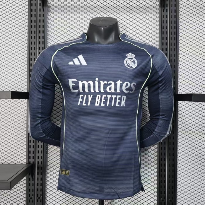25/26 Real Madrid Away Player Version long sleeves