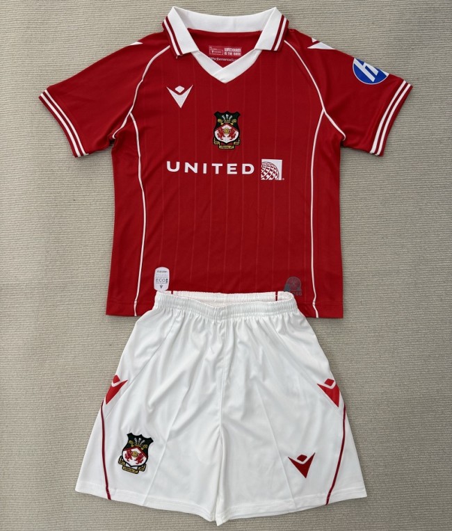 25/26 Wrexham home kids kit