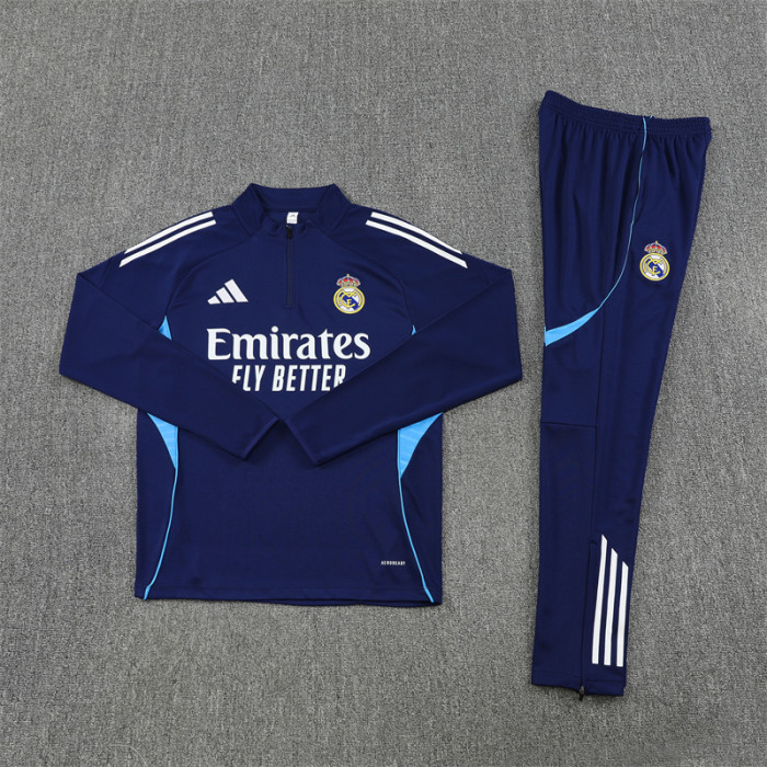 25/26 Real Madrid Adult training suit Royal Blue