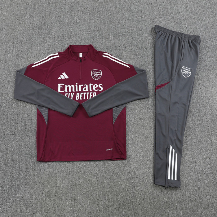 25/26 Arsenal kids training suit maroon