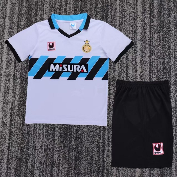 Retro 90/91 Inter Milan Away kids kit
