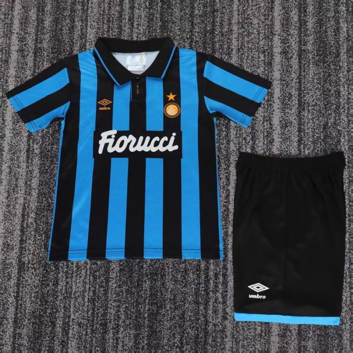 Retro 92/94 Inter Milan home kids kit