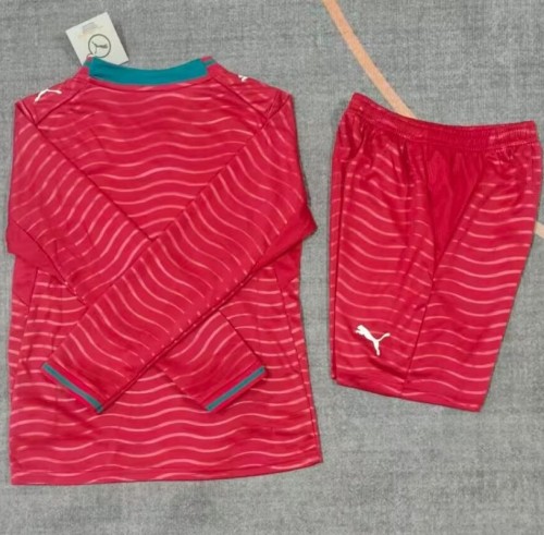 25/26 Portugal home kids kit long sleeves