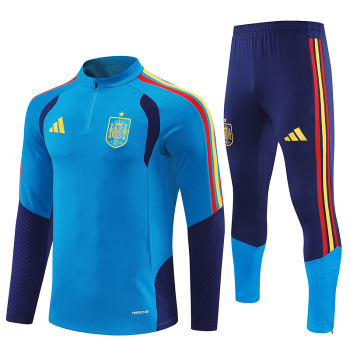 25/26 Spain kids training suit Royal Blue