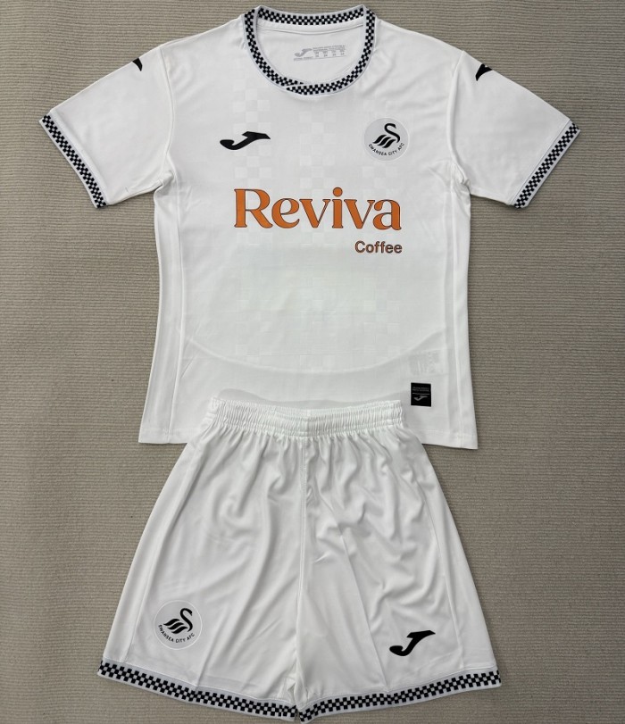 25/26 Swansea City home kids kit