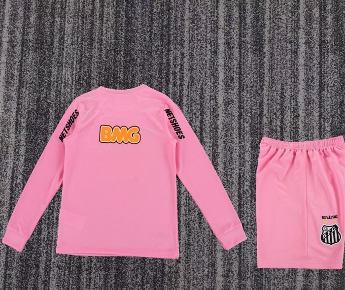 Retro 2013 Santos Away kids kit long sleeves