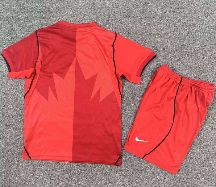 26/27 Canada home kids kit football Jersey