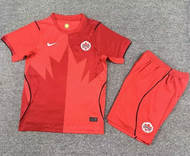 26/27 Canada home kids kit football Jersey