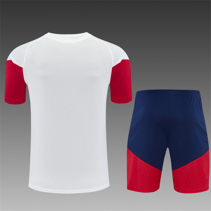 26/27 Spain short -sleeved training suit white