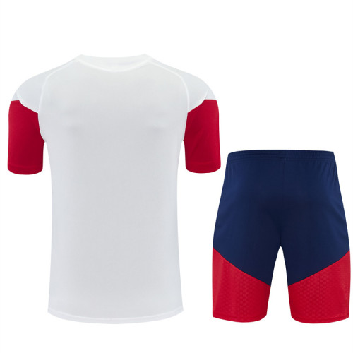 26/27 Spain kids short -sleeved training suit white