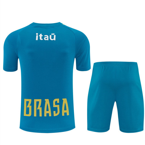 26/27 Brazil Short sleeve kids training suit