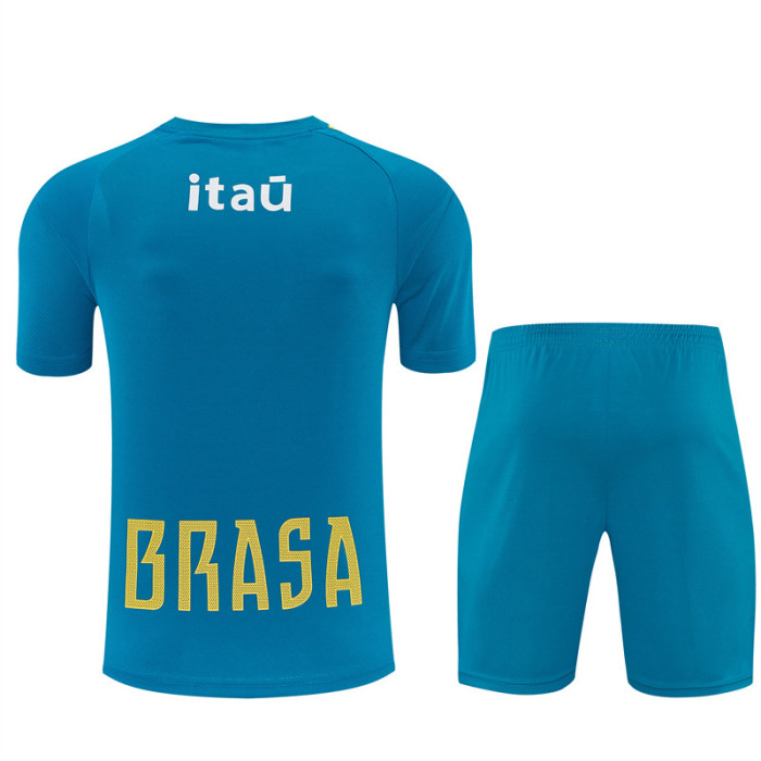 26/27 Brazil Short sleeve kids training suit