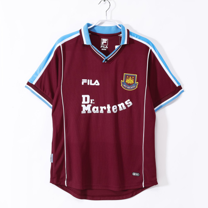Retro 99/01 West Ham United home football Jersey