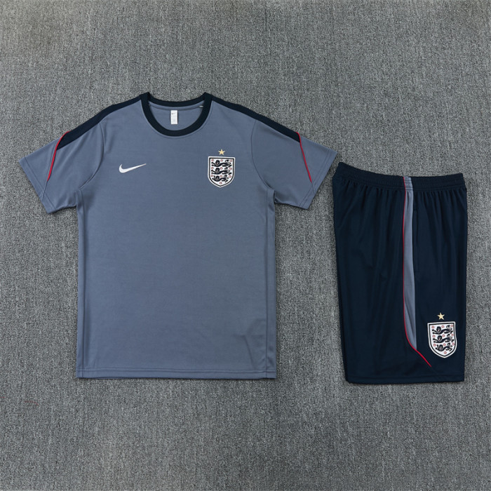 26/27 England kids short -sleeved training suit
