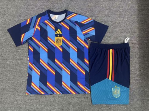 26/27 Spain kids short -sleeved training suit