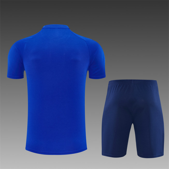 26/27 inter milan short sleeved Adult training kit blue