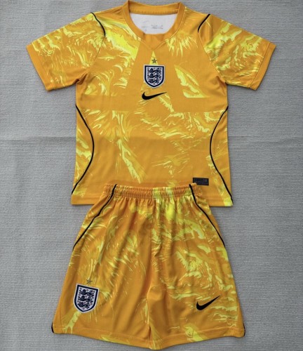 2026 England goalkeeper kids kit yellow