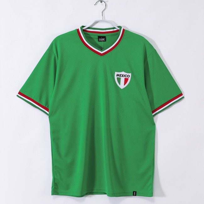Retro 1970 Mexico home football Jersey