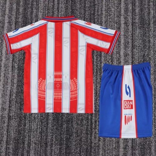 Retro 96/97 Atletico Madrid home kids kit