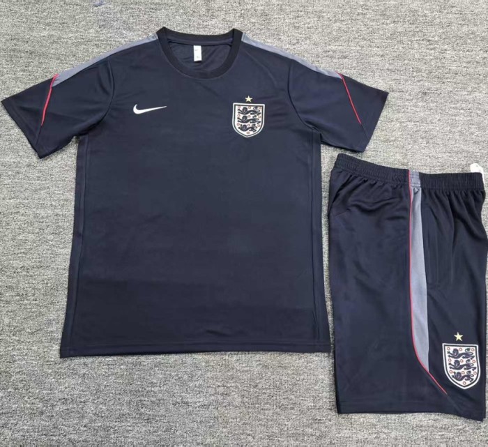 26/27 England kids short -sleeved training suit