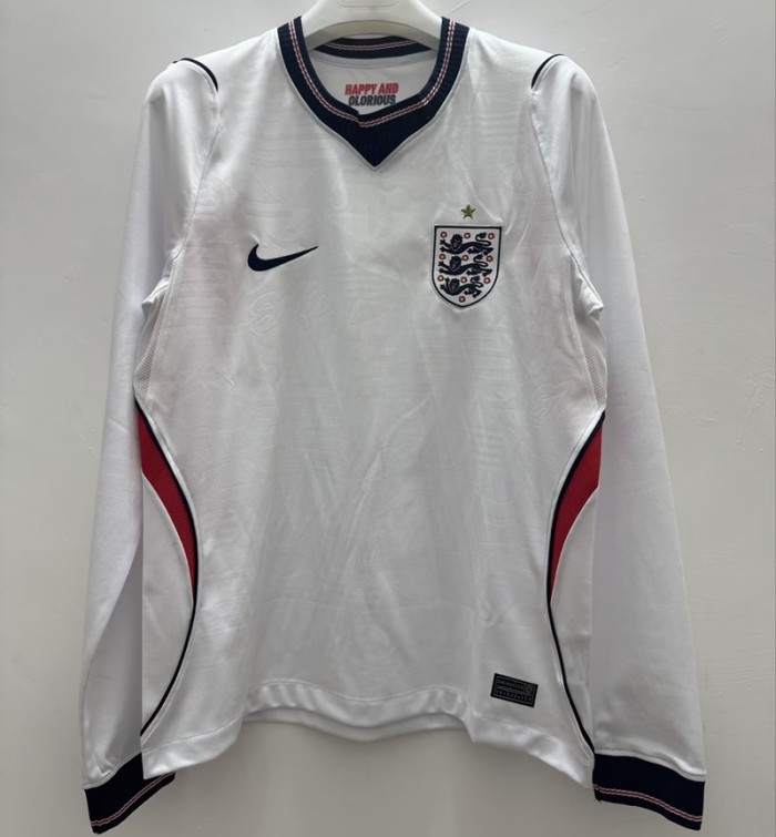 26/27 England FIFA World Cup home football Jersey long sleeves