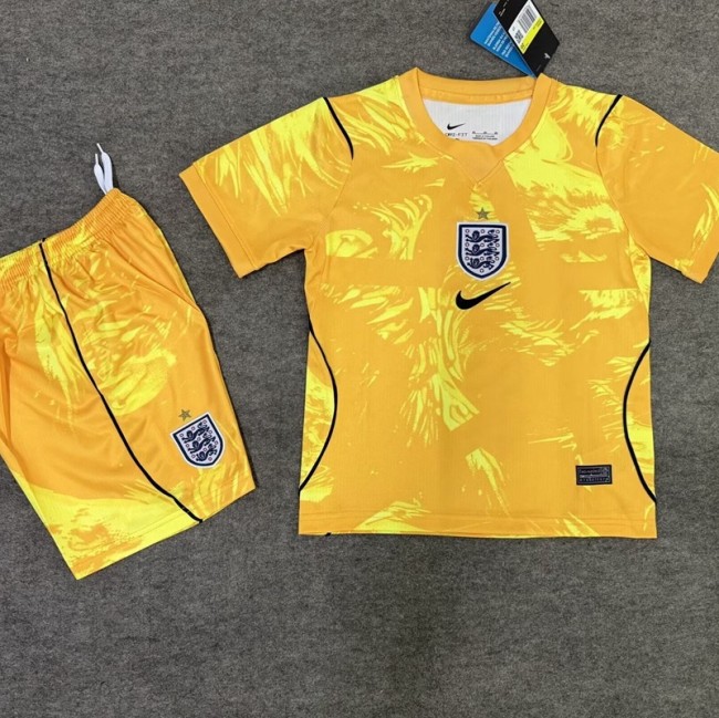 2026 England goalkeeper kids kit yellow
