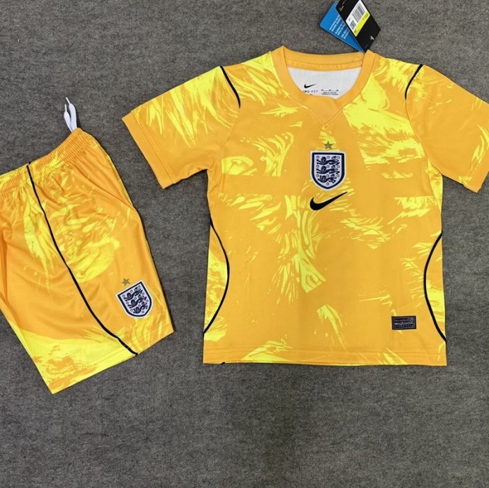 2026 England goalkeeper kids kit yellow