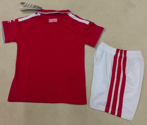 26/27 Manchester United home kids kit