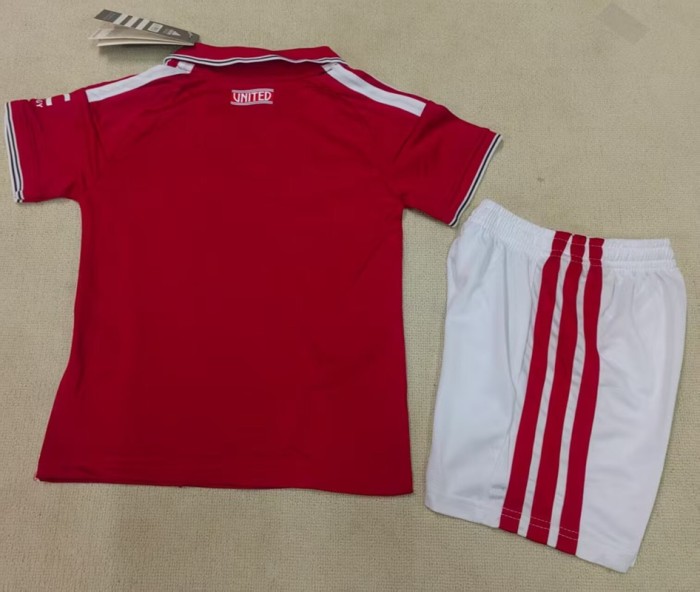 26/27 Manchester United home kids kit