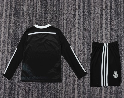 Retro 14/15 Real Madrid Away kids kit long sleeves