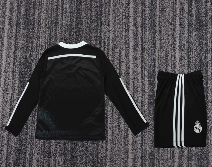 Retro 14/15 Real Madrid Away kids kit long sleeves