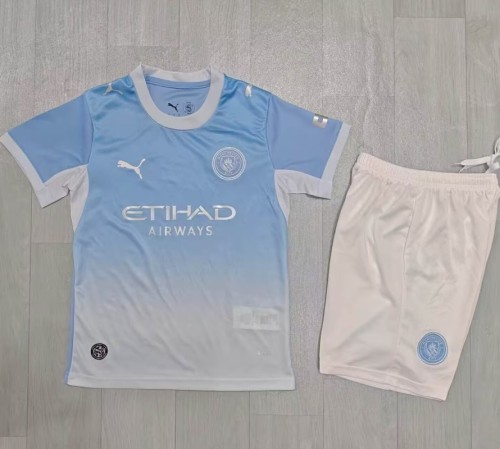 26/27 Manchester City home kids kit