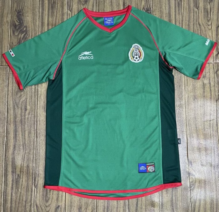 Retro 2002 Mexico home football Jersey