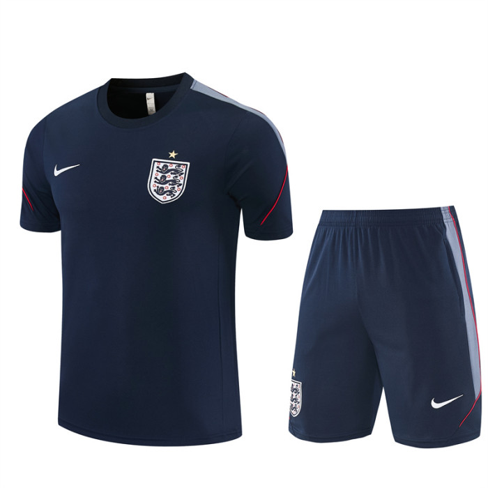 26/27 England kids short -sleeved training suit