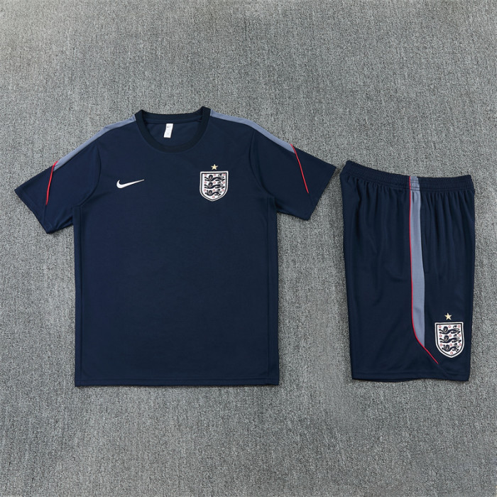 26/27 England kids short -sleeved training suit