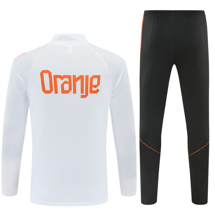 26/27 Netherlands kids training suit white